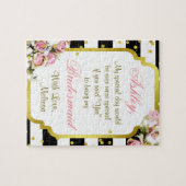 Spaß-Brautjungfern-Glitzer-Blume versteckte Puzzle (Horizontal)