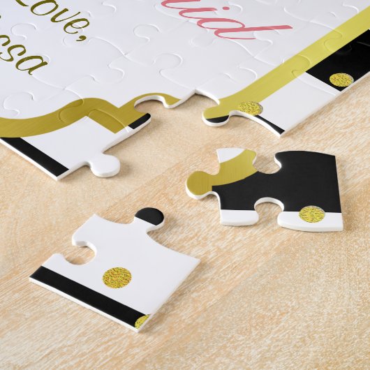 Spaß-Brautjungfern-Glitzer-Blume versteckte Puzzle (Seite)