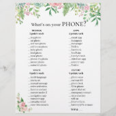 Spaß Brautparty 💍 Handyspiel - Wer hat was? (Vorderseite)