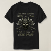 Spaß Brave Beard Viking Scully T Wikings Ax Mens T-Shirt (Design vorne)