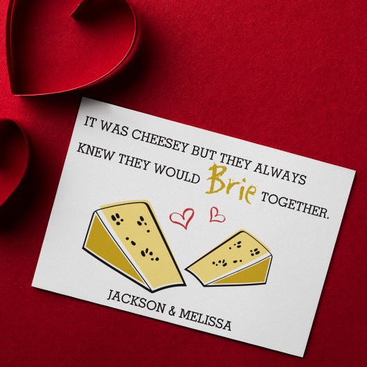 Spaß | Brie Together | VALENTINSTAG Feiertagskarte