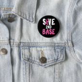Spaß Brustkrebs-Bewusstseinsmonat Rettete Zweite Button (Beispiel)