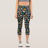 Spaß Buchstaben Capri Leggings (Vorderseite)
