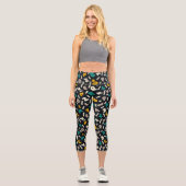 Spaß Buchstaben Capri Leggings (Vorderseite)