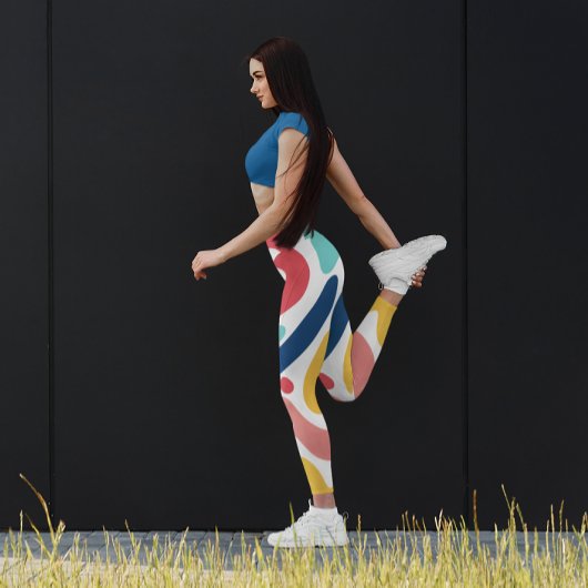 Spaß bunt abstrakt und stilvoll leggings