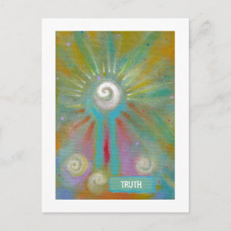 Spaß bunt inspirierende abstrakte Kunst maßgeschne Postkarte