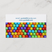 Spaß bunte gumball Geschäftskarte Visitenkarte (Rückseite)