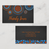 Spaß-bunte Punkt-Kunst-Kreise Visitenkarte (Vorne/Hinten)