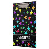 Spaß, bunte Sternchen-Vereinbarung + Individueller Klemmbrett (Links)