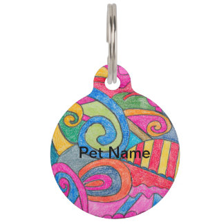 Spaß-bunter Entwurfs-Haustier-Umbau Tiermarke