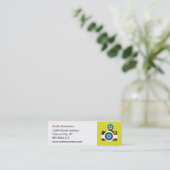 Spaß bunter FishEye Kamera-Fotograf Mini Visitenkarte (Stehend Vorderseite)