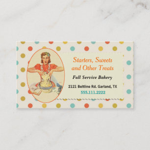 Spaß-bunter Tupfen, der Visitenkarte kocht