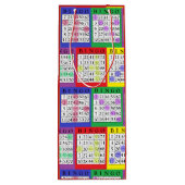 Spaß buntes BINGO kardiert Geschenk-Tasche Geschenktüte Für Weinflaschen (Rückseite)