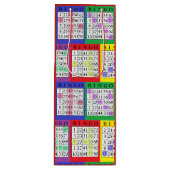 Spaß buntes BINGO kardiert Geschenk-Tasche Geschenktüte Für Weinflaschen (Vorderseite)