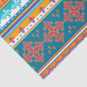 Spaß buntes Retro Boho abstraktes Muster Seidenpapier (Ausschnitt)