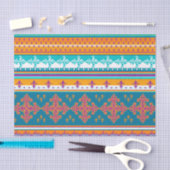 Spaß buntes Retro Boho abstraktes Muster Seidenpapier (Handwerk)