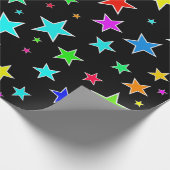 Spaß, buntes Sternchen-Vereinbarung Packpapier (Ecke)
