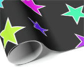 Spaß, buntes Sternchen-Vereinbarung Packpapier (Rolleneckpunkt)