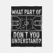 Spaß Bysketbyll Coach Design Männer Frauen Spiel T Fleecedecke (Vorderseite)