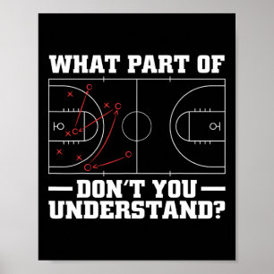 Spaß Bysketbyll Trainer für Männer Frauen Schaubil Poster