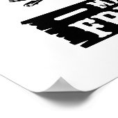 Spaß Camping regiert Wortart Poster (Ecke)