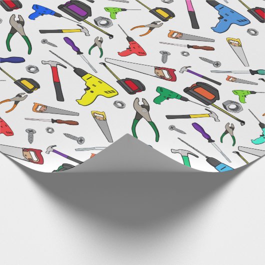 Spaß-Cartoon bearbeitet Geschenkpapier (Ecke)