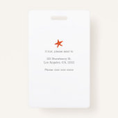 Spaß Cartoon Kinder in Kostümen Pädiatrischer Arzt Ausweis (Rückseite)