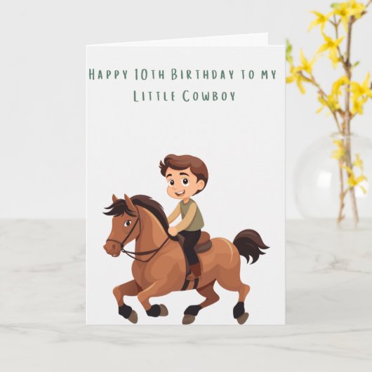 Spaß Cartoon Style Reiter Karte (Gelbe Blume)