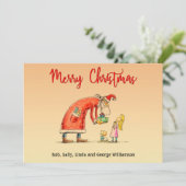 Spaß Cartoon Weihnachtsgeschenke Weihnachten (Stehend Vorderseite)