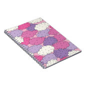 Spaß Cartoon Wolken. Vintag wiederholen. Notizblock (Rechte Seite)