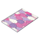 Spaß Cartoon Wolken. Vintag wiederholen. Notizblock (Linke Seite)