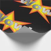 Spaß-Cartoon wow! Geschenkpapier (Ecke)