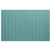Spaß-Cartoonmuster aquamarin Stoff (Yard (91,4 cm))