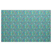 Spaß-Cartoonmuster aquamarin Stoff (Fat Quarter (45,7 x 55,9 cm))