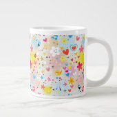 Spaß-Cartoonmuster Jumbo-Tasse (Rechts)
