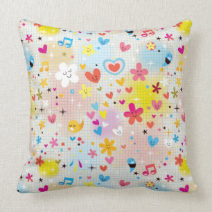 Spaß-Cartoonmuster Kissen