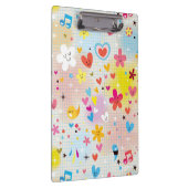 Spaß-Cartoonmuster Klemmbrett (Rechts)