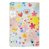 Spaß-Cartoonmuster Mini Klemmbrett (Rückseite)