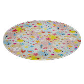 Spaß-Cartoonmuster Schneidebrett (Ecke)