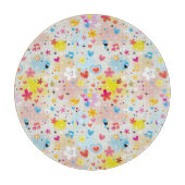 Spaß-Cartoonmuster Schneidebrett (Vorderseite)