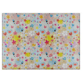 Spaß-Cartoonmuster Schneidebrett (Vorderseite)