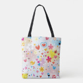 Spaß-Cartoonmuster Tasche (Rückseite)