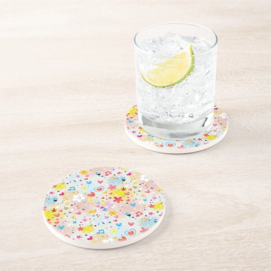 Spaß-Cartoonmuster Untersetzer (Seite)