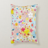 Spaß-Cartoonmuster Zierkissen (Vorderseite(Vertikal))