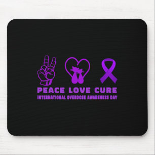 Spaß Cat Peace Liebe heilen Überdosierung Sensibil Mousepad