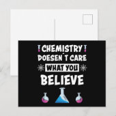 Spaß Chemie Lustiger Spruch Chemiker Beruf Geschen Postkarte (Vorne/Hinten)