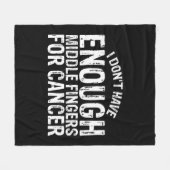 Spaß Chemo Chemotherapie Battle Cancer Fleecedecke (Vorderseite (Horizontal))