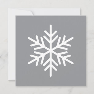 Spaß Chic Festival Nordic Snowflake auf dem modern Feiertagskarte