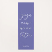 Spaß Chic Lila Yoga Jetzt Wein später Yogamatte (Vorderseite)