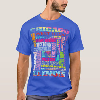 Spaß Chicago Illinois Windy City Stadtviertel Die T-Shirt